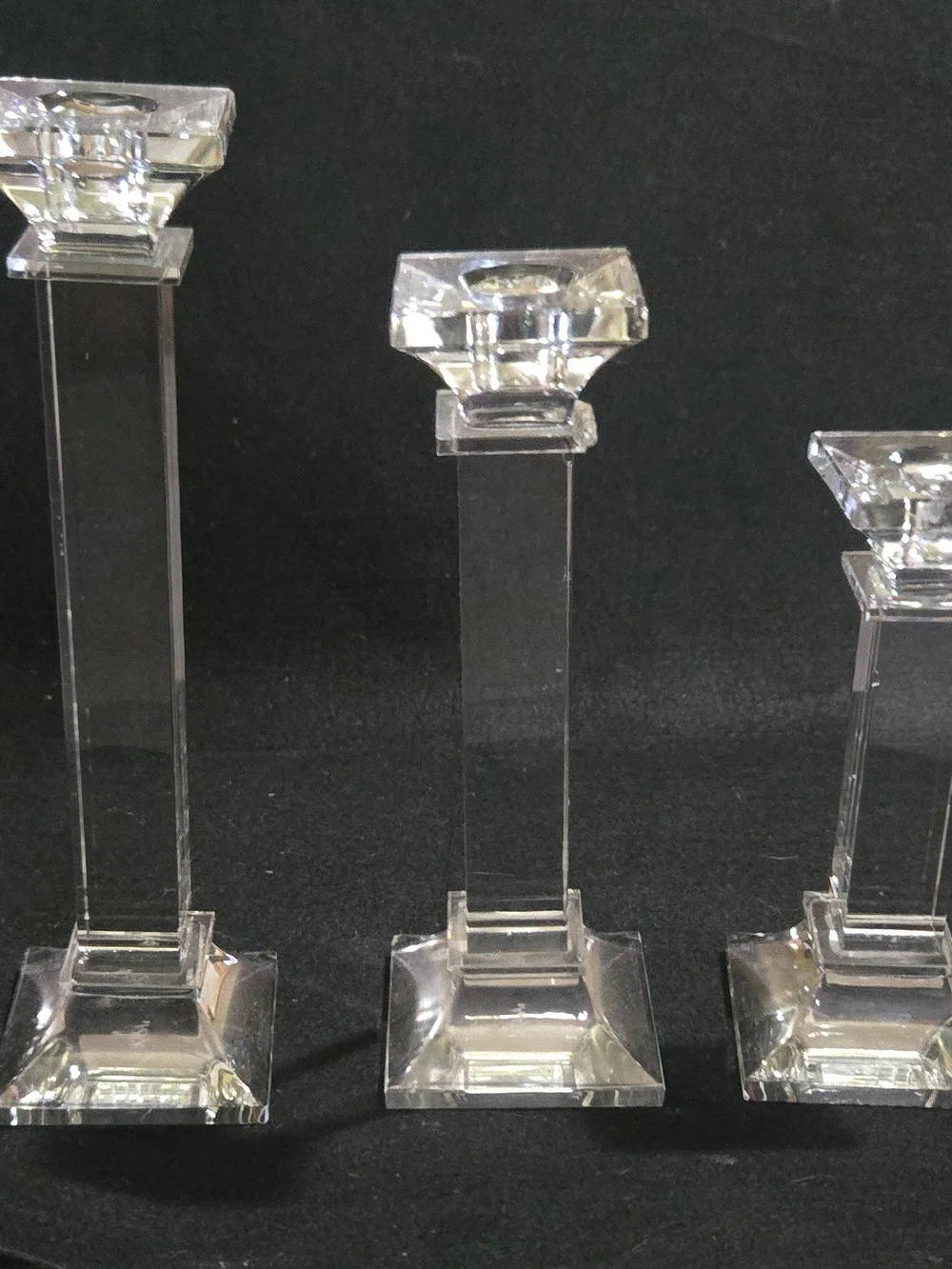 Mikasa Pedestal Candle Holders - Set of 3